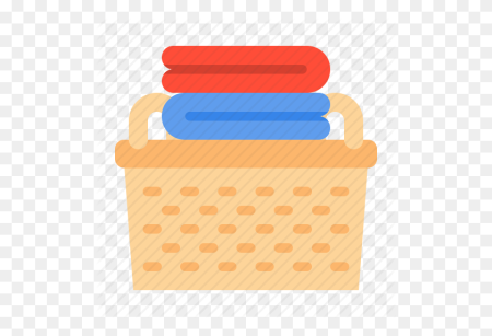 Корзина с бельем иконка