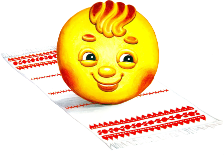 Маска Колобок для детей