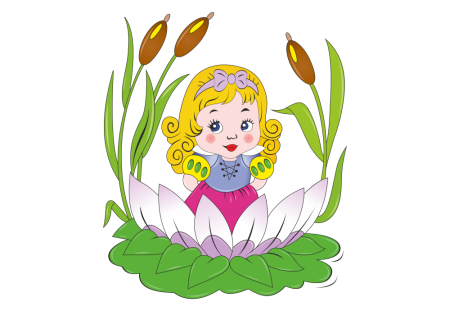 Эмблема Дюймовочка для детского сада