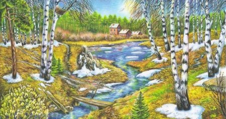 Весенняя природа для детей