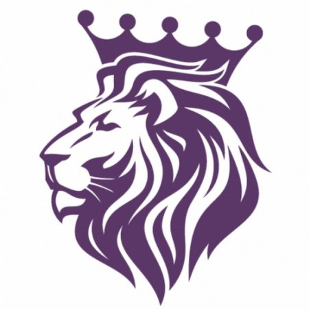 Силуэт Льва с короной