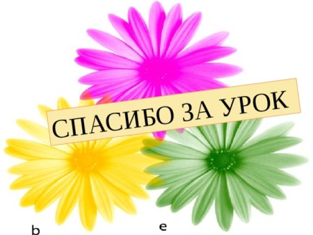 Спасибо за урок