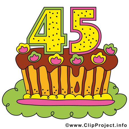 С юбилеем 45 клипарт