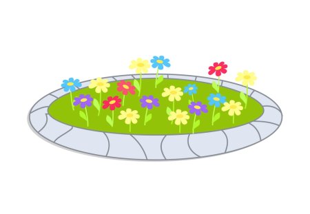 Клумба для цветов для детей