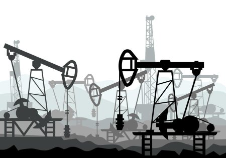 Нефтяная вышка вектор