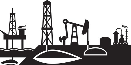 Нефтедобыча и бурение значок