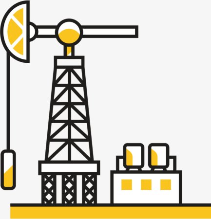 Нефтяная вышка вектор