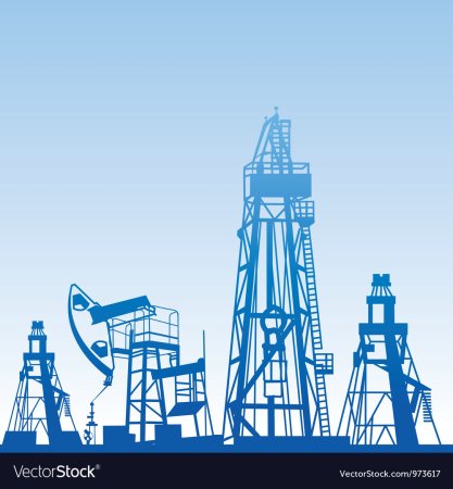 Добыча газа вектор