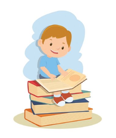 Дети с книгой без фона