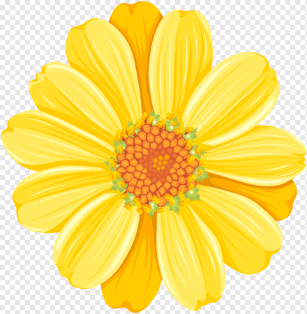 Цветочки мультяшные