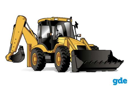 Трактор JCB вектор