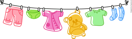 Детская одежда нарисованная