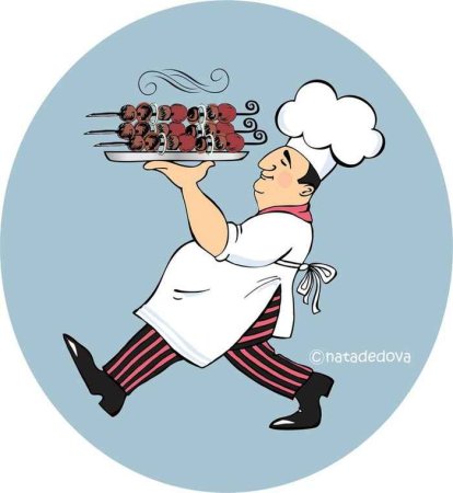Повар грузин вектор