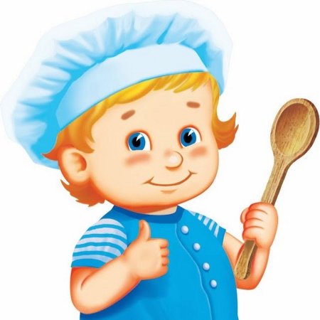 Повар с поварешкой