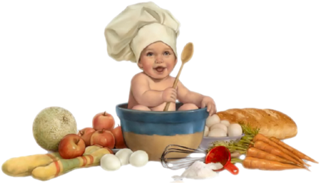Еда для детей на прозрачном фоне