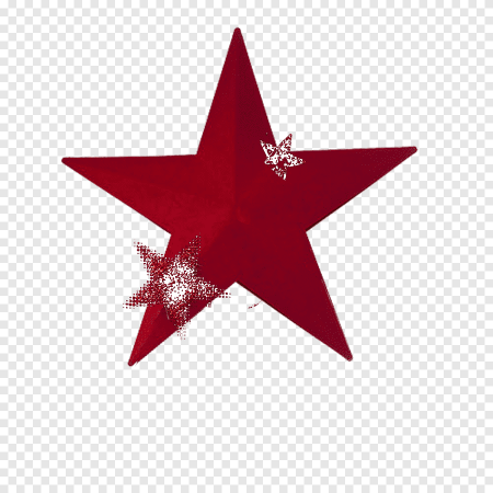 Красная звезда на прозрачном фоне