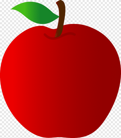 Клипарт красное яблоко (50 фото)