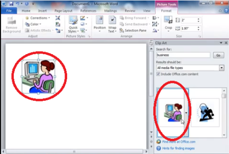 Clipart в Ворде 2013