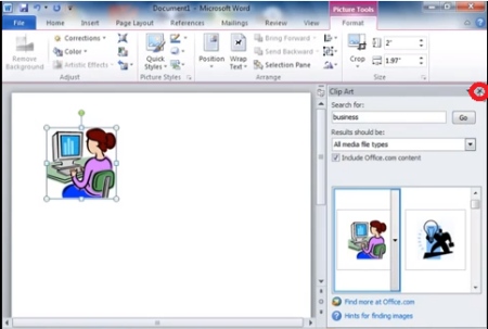 Clipart Word 2010