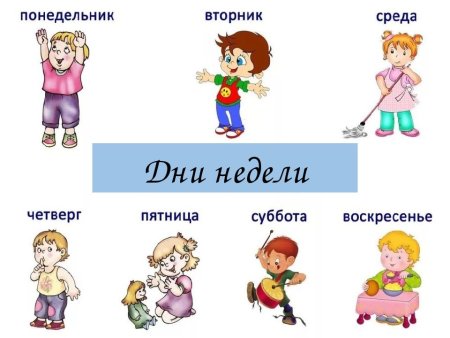 Дни недели рисунок