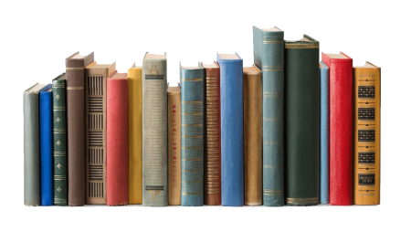 Корешок книги на прозрачном фоне