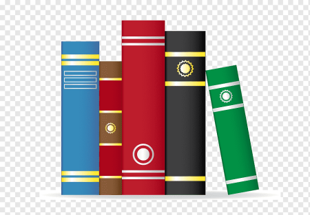 Корешок книги на прозрачном фоне