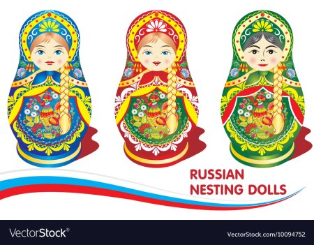 Плакат вырубка Матрешка