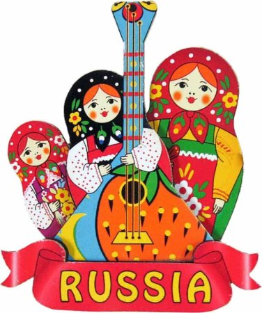Русские символы Матрешка балалайка