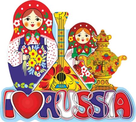 Символы России Матрешка балалайка самовар