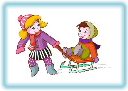 Санки мультяшные