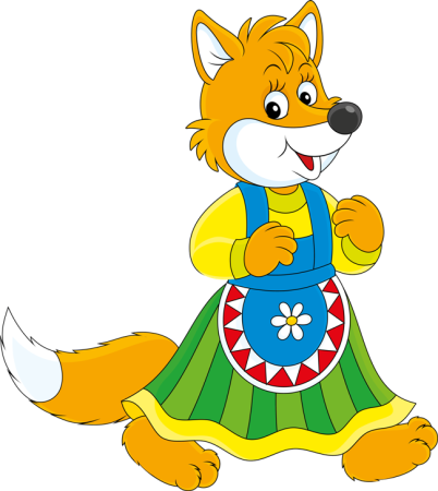 Персонажи сказки Теремок Лисичка