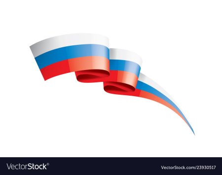 Флаг России лента сбоку