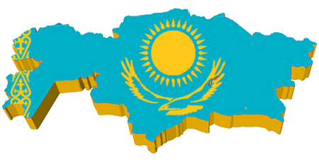 Казахстан флаг и территория