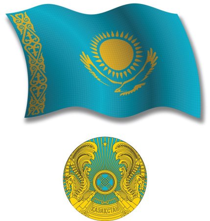 Флаг Казахстана вектор