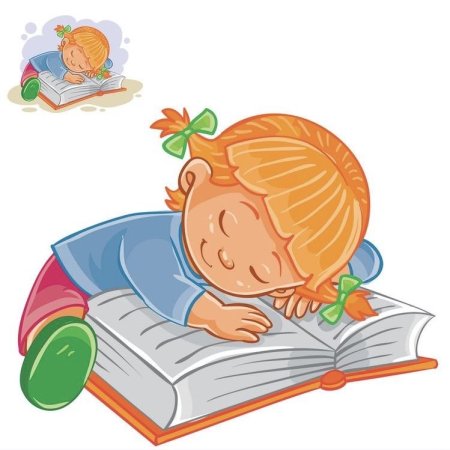 Ребенок спит с книжкой