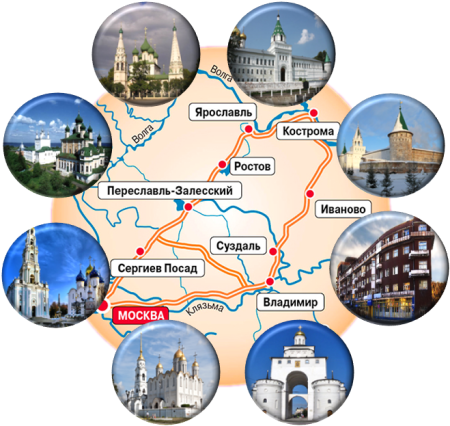 Туристический маршрут золотое кольцо России