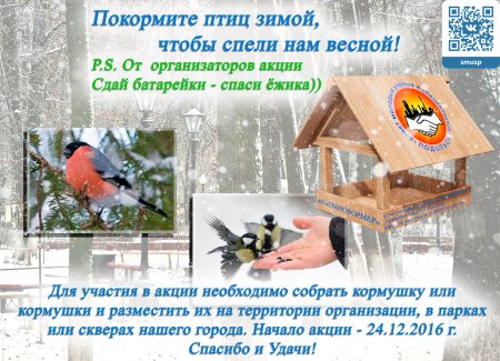 Акция кормушка для птиц