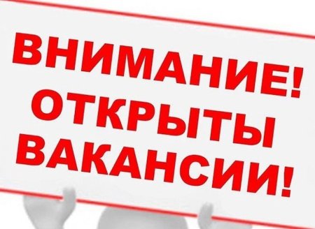 Открыта вакансия