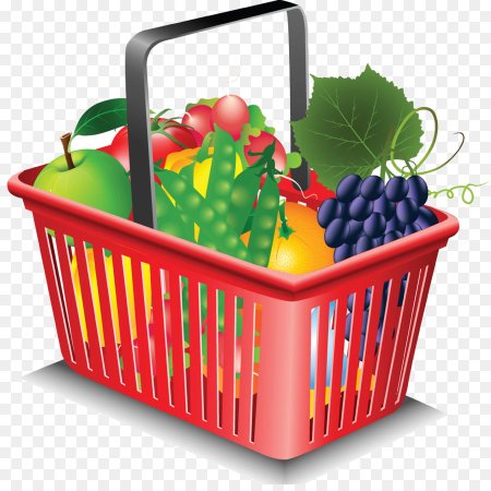 Мультяшная корзина для продуктов