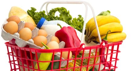 Тележка с продуктами Векторная