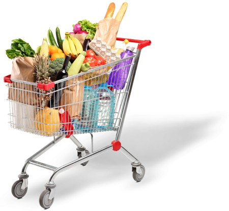 Продукты на белом фоне