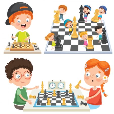 Игра в шахматы иллюстрация
