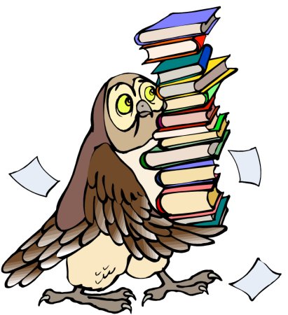 Сова с книжкой