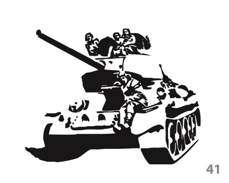Танк наклейка