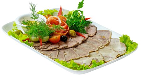 Закуски на белом фоне