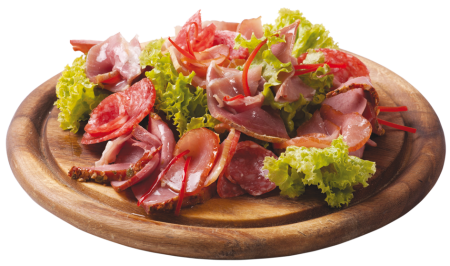Мясное ассорти на доске