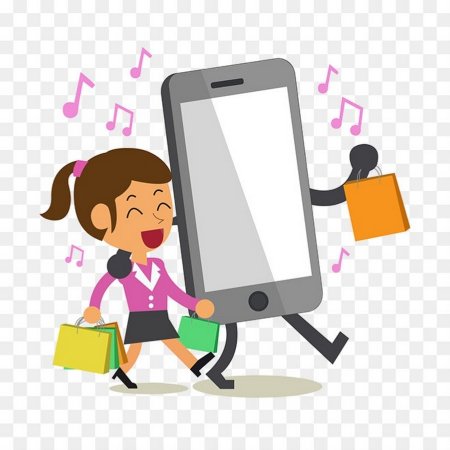 Человечек со смартфоном