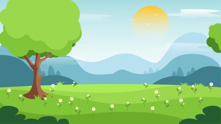 Поляна из мультфильма