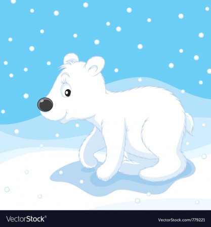 Умка Медвежонок на белом фоне