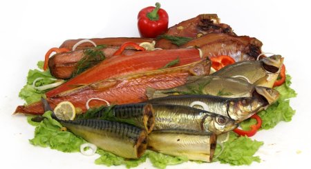 Рыба соленая копченая